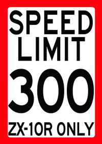 SPEED LIMIT 300 - ZX-10R ONLY